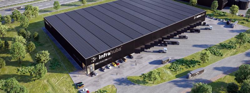 3D bild av tomten. Bild: Infrahubs