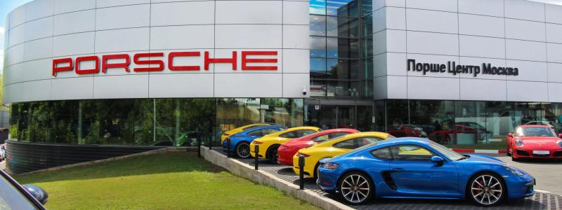 Porsche center i Moscow. Foto: Porsche