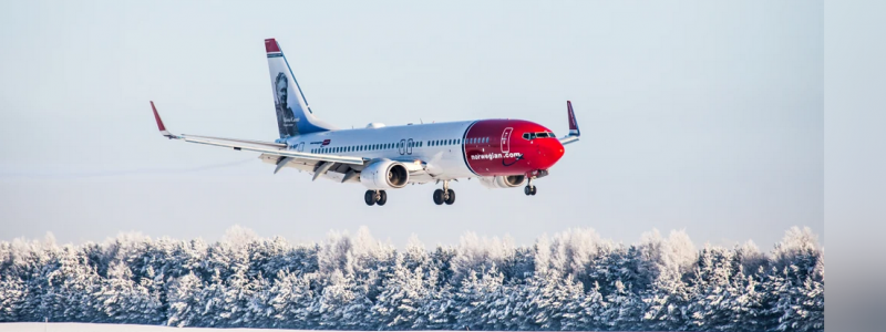 Norwegians punktlighet låg på 83,8 procent i december. Foto: Norwegian