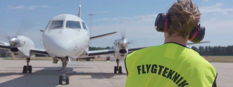 Ronneby kommun startar yrkeshögskoleutbildning flygplans- och helikoptertekniker i egen regi. Foto: Ronneby kommun