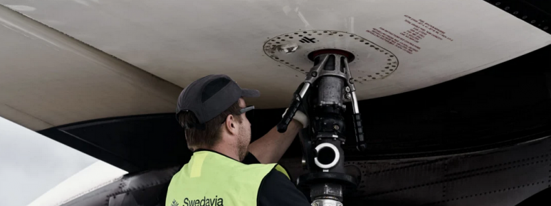 Fossilfritt på Swedavias flygplatser. Foto: Swedavia