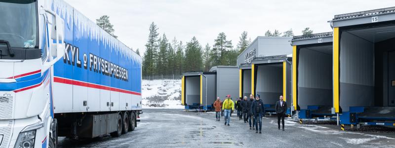 Den nya logistikterminalen i Luleå invigdes den 29 oktober. Bild: Daniel Holmgren, Cre8 Photo