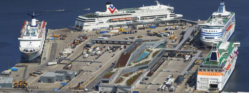 Värtahamnen, Flygbild, stockholm, 2019 Foto: Stockholms Hamnar Byline: Ports of Stockholm