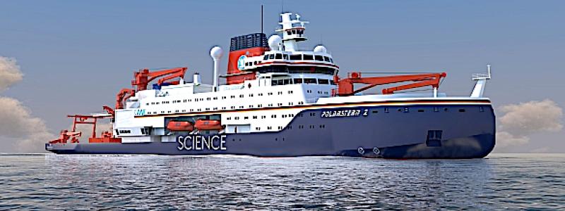 Så här ska skeppet se ut: Den nya Polarstern kommer att kunna tillbringa mer än 300 dagar per år till sjöss.
Foto: Thyssenkrupp Marine Systems