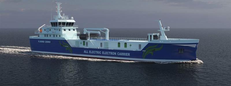 SeaFjord Energys innovativa koncept för e-bunkerfartyg erbjuder ett nytt sätt att förse fartyg med energi både till sjöss och i hamn Fotograf: Image credit: FKAB Marine Design Image credit: FKAB Marine Design