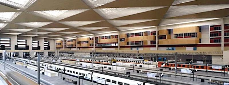 Järnvägsstationen i Vigo, Spanien. Screenshot/ treneando
