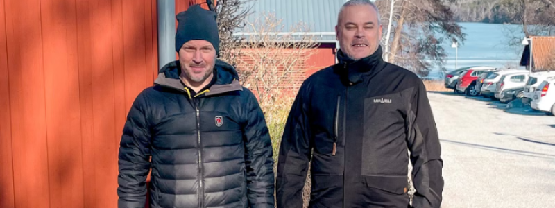 Andreas Hedström, Åkerströms och Anders Garén, Ragn-Sells. Foto: Åkerströms