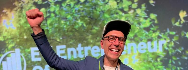 Ali Ghoce är den enda av finalisterna i de fyra olika katergorierna som är verksam inom logistikbranschen eller livsmedelsbranschen. Fotograf: Jackie Dahl på Biggyfilm