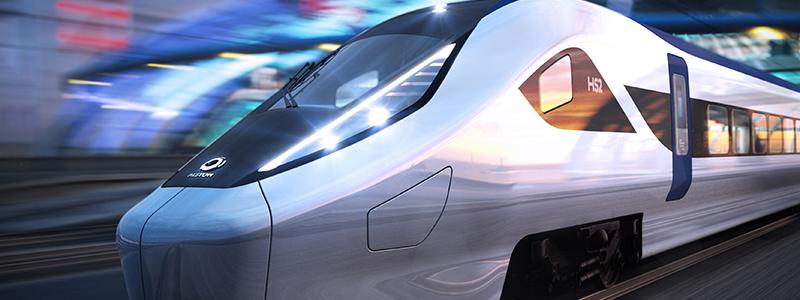 En föreslagen design för ett HS2-tåg av Alstom (Källa: Alstom).