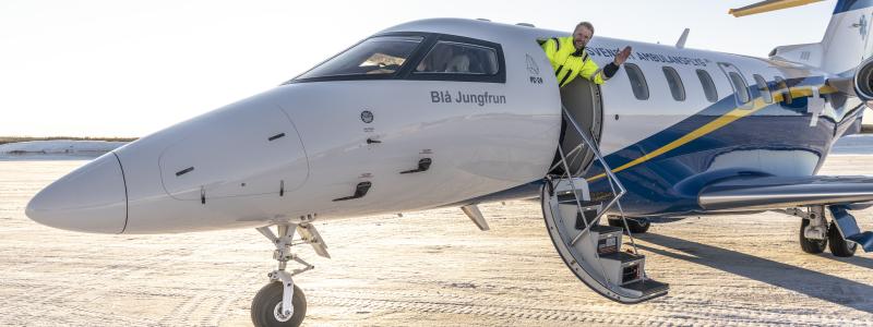 Svenskt Ambulansflyg lägger ett uppstartsår till ända och blickar framåt för fortsatt utveckling av verksamheten tillsammans med Sveriges samtliga regioner. Foto: Svenskt Ambulansflyg