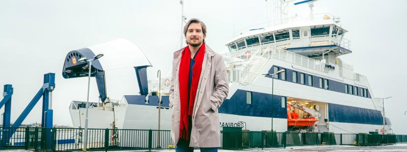 Det behövs både mer kunskap och nytänkande strategier för datadriven utveckling inom sjöfartsbranschen, anser Patrick Widuch, grundare av Fleetm8. (Foto: Anders Walls Stiftelse)