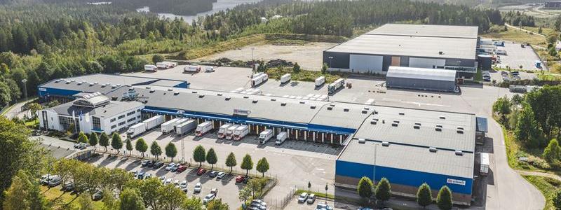 Logistikfastigheten i Borås. Foto: SLP
