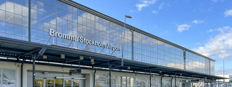 Bromma flygplats. Foto: Officialworks/https://commons.wikimedia.org/wiki/File:Bromma_Airport_2024_04.jpg?uselang=sv