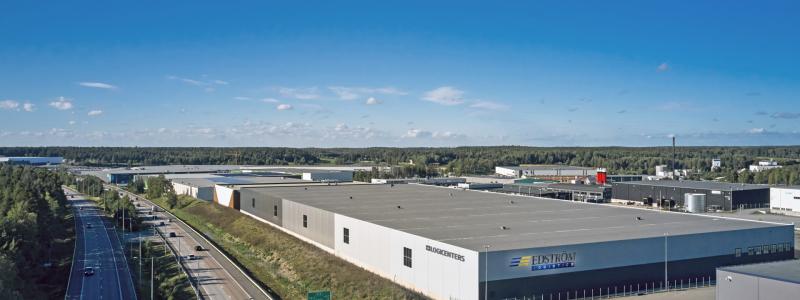 Företaget kommer att flytta in i fastigheten under hösten 2023 vilket medför att samtliga 29 000 kvadratmeter är fullt uthyrda. Foto: Logicenters