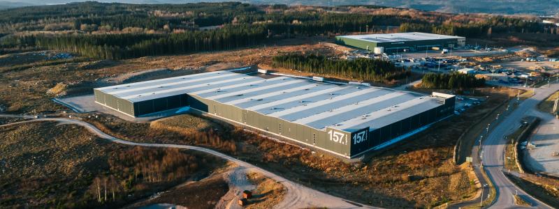 Lager 157 Logistics AB´s logistikcenter. Foto; Byggarvid