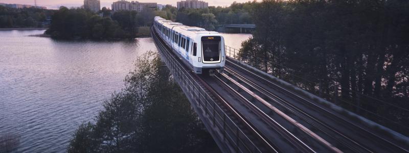 Allt fler C30-tåg kör i tunnelbanan. Just nu är 63 vagnar i trafik. Foto: SL