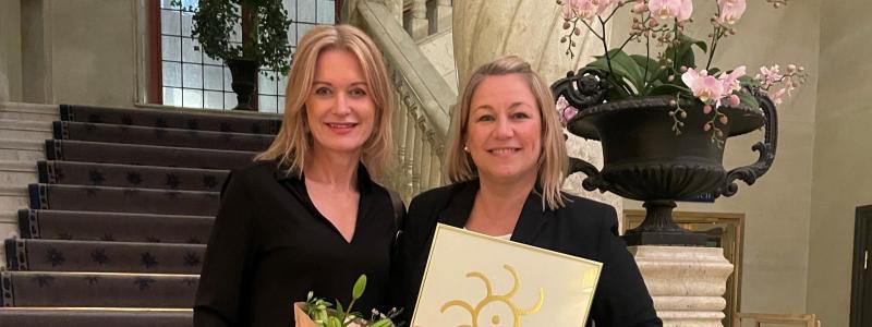 Från vänster: Charlotte Holmbergh och Camilla Karlsson. Foto: Norwegian