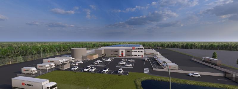 Terminalen i Skellefteå har plats för 10 paketbilar och har 33 portar för godstrafik. Foto: Schenker