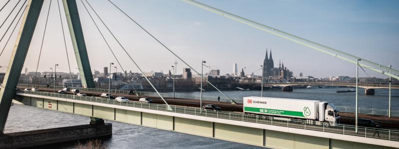 Köln i Tyskland, med sin välutvecklade infrastruktur för tankning av vätgas, lämpar sig perfekt för testet. Foto: DB Schenker