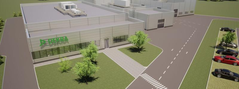 Dekra bygger nytt testcenter för framtidens elbilsbatterier och teknik. Bild: Dekra