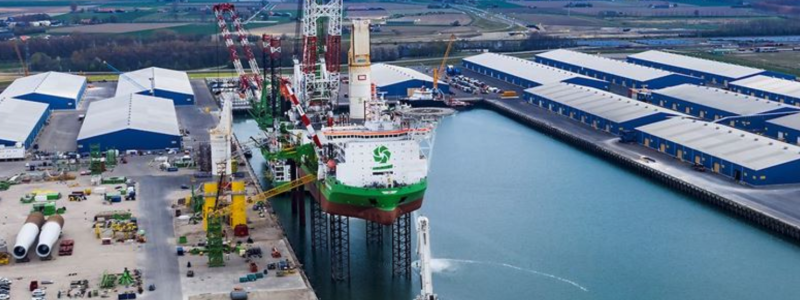 ABB levererar landanslutning i hamn i Nederländerna. Foto: ABB