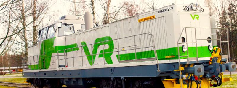 Lok Dr16. Till försäljning kommer två Dr16-lok och tre Dv12-lok, som passar för både godstransport och persontrafik.