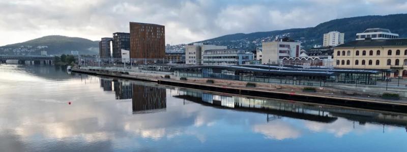 Det nya dubbelspåret gör det möjligt att köra tåg i högre hastighet och möjliggör tätare avgångar. Med sex nya spår på Drammen station kan trafiken hanteras mer flexibelt och punktligheten förbättras. Foto: Bane NOR