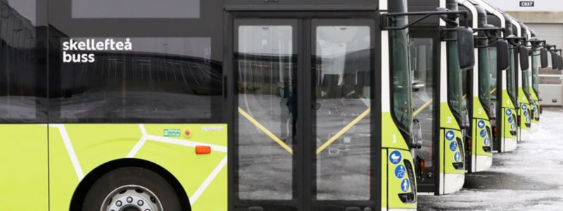 Skellefteå buss beställer sex elbussar av modellen Volvo 7900 Electric. Foto: Skellefteå buss