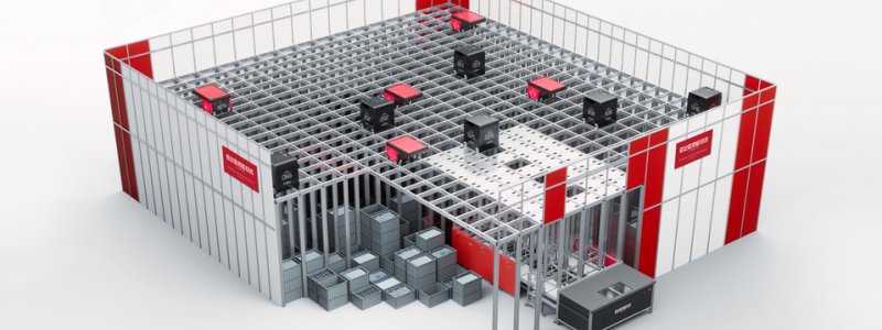 Automatiseringslösningen för Lager 157s e-handelsflöde omfattar 66 000 backar med kapacitet för totalt 75 000 backar. Foto: Element Logic