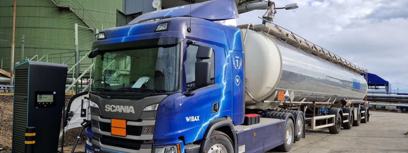 Wibax el-lastbilkan lasta 64 ton. Foto: Wibax