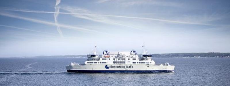 Färjorna över Öresund har haft den mest trafikerade november på de senaste 17 åren. Pressbild: Molslinjen A/S