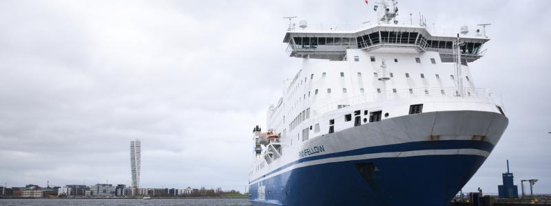 Finnfellow, Copenhagen i Malmös hamn. Foto: Finnlines
