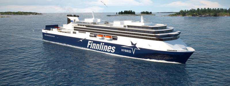 Finnlines storsatsar på passagerartrafiken mellan Sverige och Finland med två nya RoPax-fartyg. Foto: Finnlines