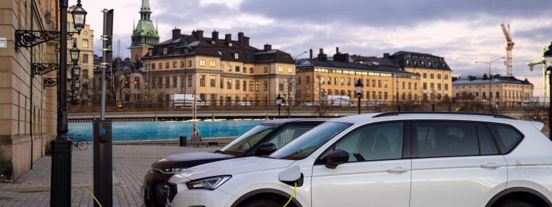 Stockholms län har överlägset flest elbilar, där ökade antalet sålda bilar med 38 procent.. Foto: KVD