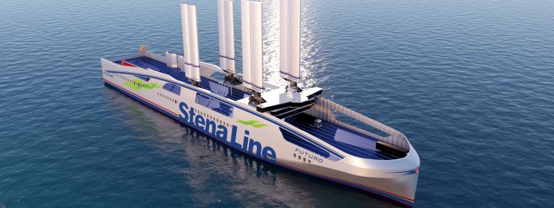 Fartyget Stena Futuro är ännu inte i produktion, men planeras att bli en del rederiets framtida fartygsflotta. Foto: Sten Line
