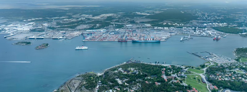 Sverige har presenterat tre åtaganden för att stimulera övergången till grön sjöfart som alla involverar Göteborgs hamn. Bild: Göteborgs Hamn
