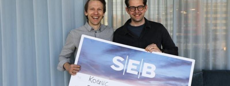 Kognic vinner priset som består av 50 000 kronor. Foto: Elina Maaranen/Göteborg & Co