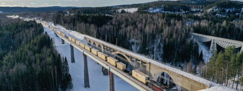 Tempererade tågvagnar används för att hålla en jämn temperatur under transporten. Bild: Sandahls