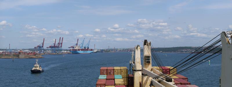 Fartyg anlöper Göteborgs hamn Foto: Sjöfartsverket