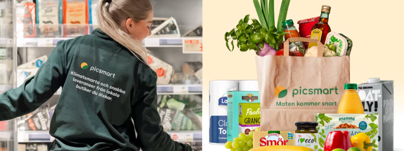 Under piloten kommer det vara Picsmarts shoppers som tar emot beställningarna och plockar varorna. Allt kommer att ske från Wolts plattform. Foto: Wolt