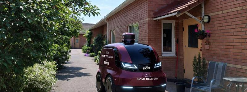 Den självkörande leveransrobotet. Bild: Nova