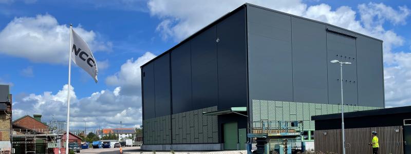 Logistikcentret i Halmstad. Foto: Corem