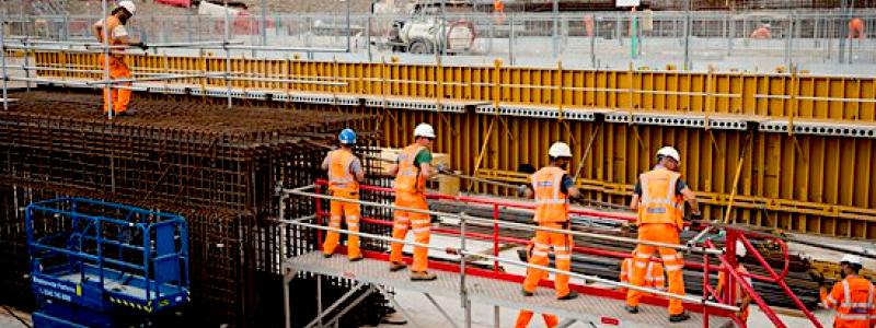 Tempot för HS2-projektets skala och fart under året 2023 innebar att byggarbetet nådde sin kulmen och arbetskraften toppade med ett rekordantal på 30 000. Foto: HS2