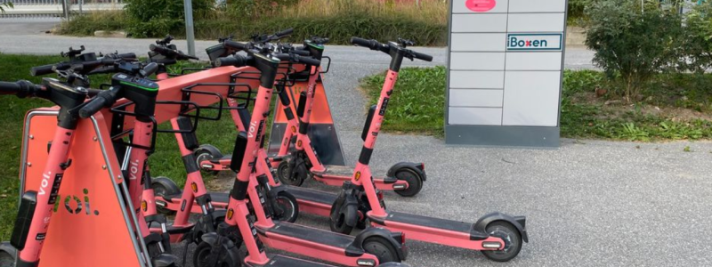 Mobilitetshubb samlar e-mobilitet på ett ställe. Foto: Upplands Väsby kommun