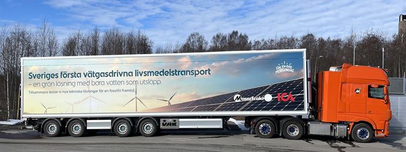 Fossilfri leverans. Fotograf: Henrik Lae