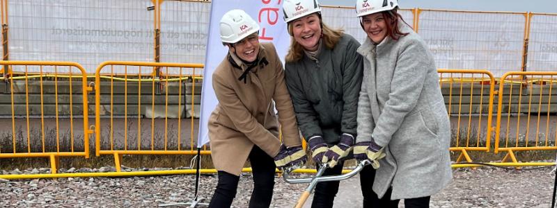 ICA Fastigheter investerar sammanlagt 1,8 miljarder i det nya fryslagret. Foto: ICA Fastigheter