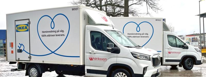 Widriksson börjar utföra leveranserna för IKEA Sverige i Uddevalla-området den 15 januari 2024 och leveranserna kommer att ske sju dagar i veckan. Foto: Widriksson
