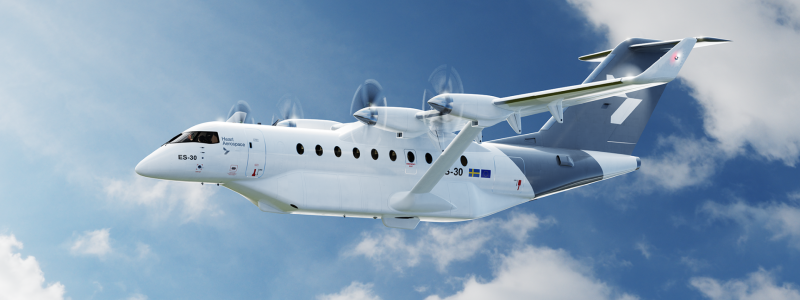 Projektet ”Electric Aviation and the effects of the Nordic Regions” ska utforska de möjliga effekterna av elektrisk luftfart för nordisk regional utveckling.
Illustration: Heart Aerospace