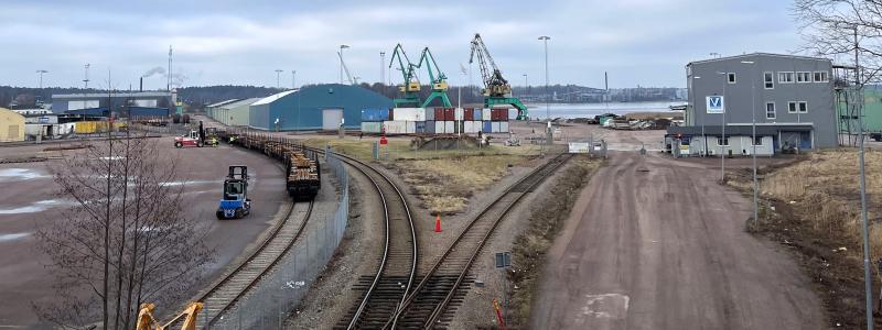 Del av industrispåret i Kristinehamn. Foto: Kristinehamns kommun