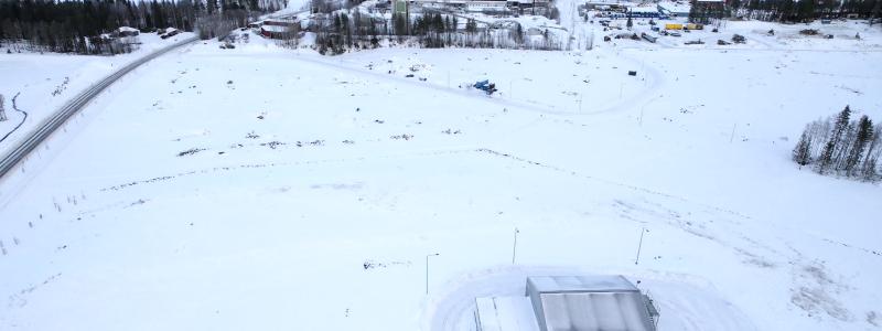 Skellefteå Droneport ligger 2 kilometer från Skellefteå stad. Foto: Skellefteå Science City